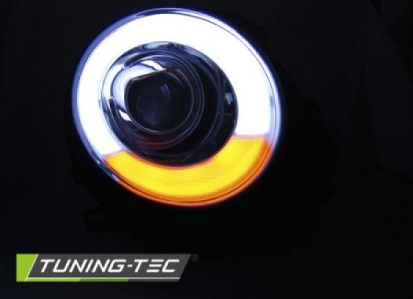 Scheinwerfer LED Tagfahrlicht Optik passend für Mini One Cooper Bj. 06-14 Chrom LTI