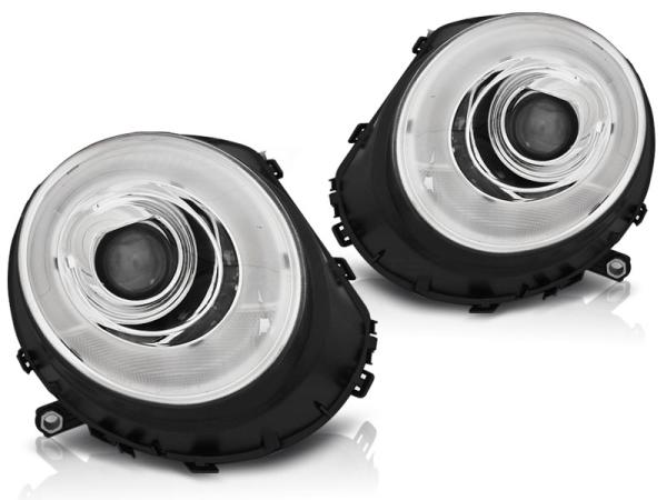 Scheinwerfer LED Tagfahrlicht Optik passend für Mini One Cooper Bj. 06-14 Chrom LTI