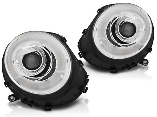 Scheinwerfer LED Tagfahrlicht Optik passend für Mini One Cooper Bj. 06-14 Chrom LTI
