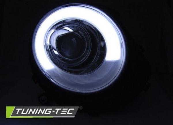 Scheinwerfer LED Tagfahrlicht Optik passend für Mini One Cooper Bj. 06-14 Schwarz LTI