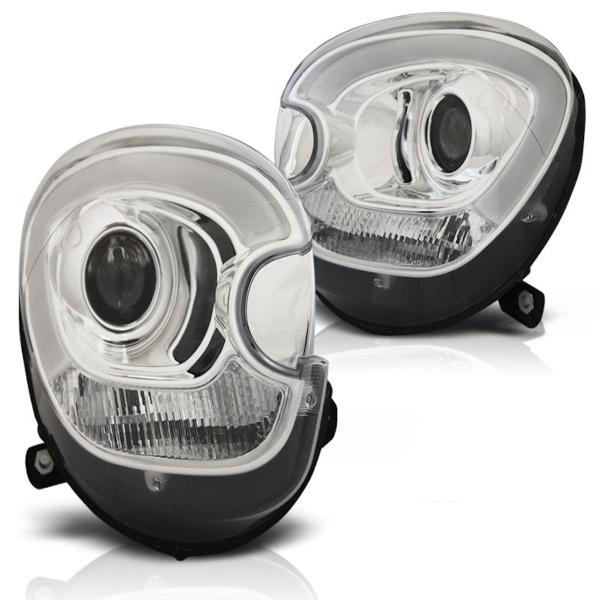 Scheinwerfer LED Tagfahrlicht Optik passend für Mini Countryman R60 Paceman R61 Bj. 10-14 Chrom LTI