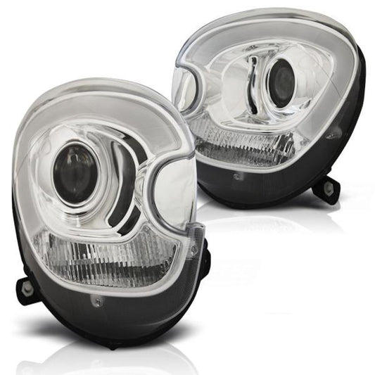 Scheinwerfer LED Tagfahrlicht Optik passend für Mini Countryman R60 Paceman R61 Bj. 10-14 Chrom LTI