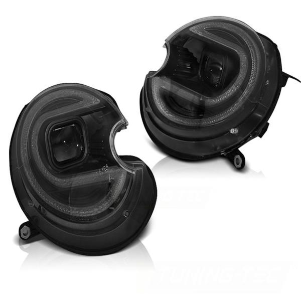 Xenon Scheinwerfer LED Tagfahrlicht Optik passend für Mini One Cooper  06-14 Schwarz LTI