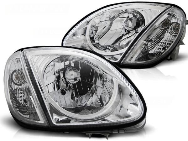 Scheinwerfer Klarglas passend für Mercedes SLK R170 Bj. 96-04 Chrom