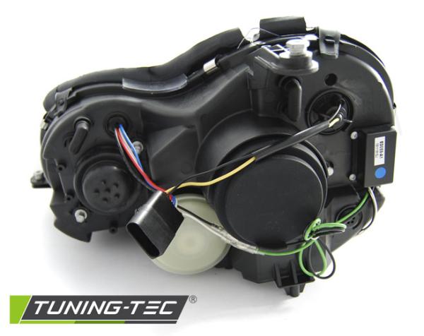 LED Tagfahrlicht Design Scheinwerfer passend für Mercedes Benz CLK W209 03-10 chrom