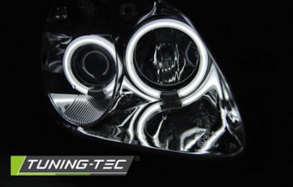 Scheinwerfer CCFL Angel Eyes passend für Mercedes SLK R170 Bj. 96-04 Chrom