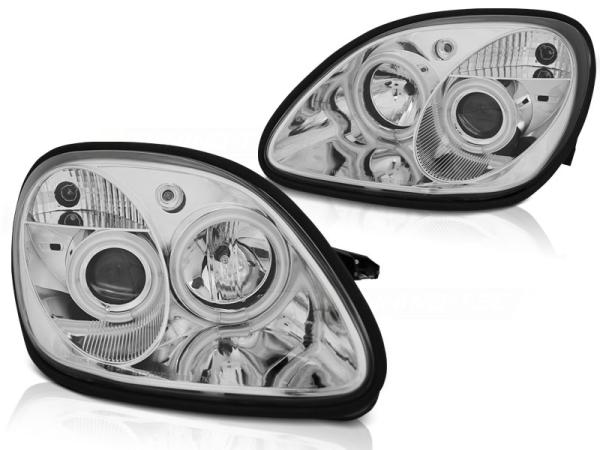 Scheinwerfer CCFL Angel Eyes passend für Mercedes SLK R170 Bj. 96-04 Chrom