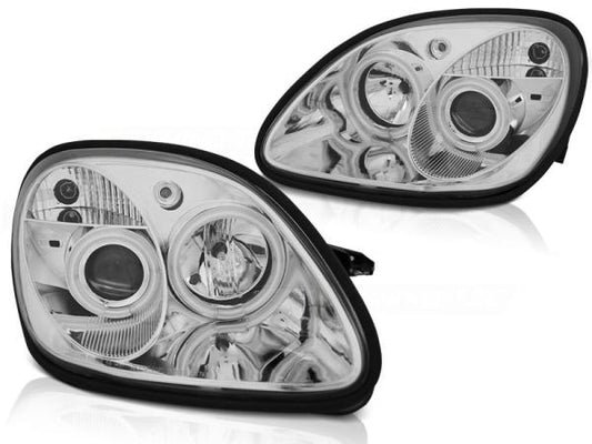 Scheinwerfer CCFL Angel Eyes passend für Mercedes SLK R170 Bj. 96-04 Chrom