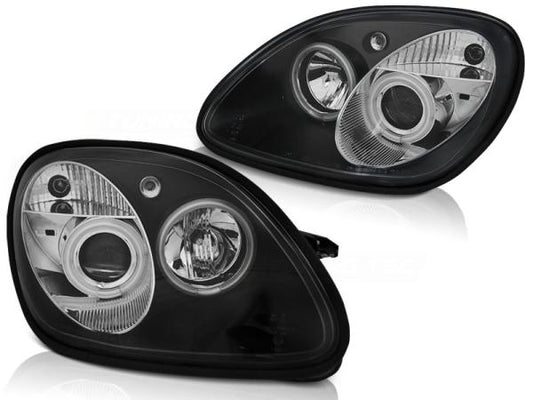 Scheinwerfer CCFL Angel Eyes passend für Mercedes SLK R170 Bj. 96-04 Schwarz