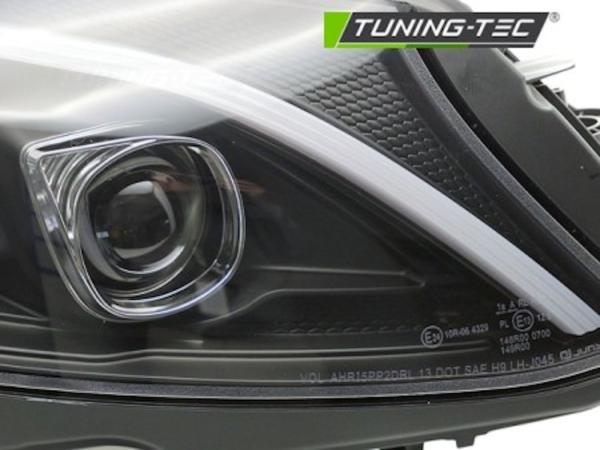 Scheinwerfer DRL LED Tagfahrlicht passend für Mercedes C-Klasse W205 Bj. 14-18 Schwarz