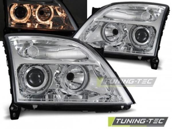 Scheinwerfer Angel Eyes passend für Opel Vectra C / Signum Bj. 02-05 Chrom