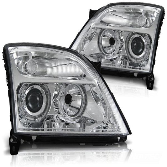 Scheinwerfer Angel Eyes passend für Opel Vectra C / Signum Bj. 02-05 Chrom