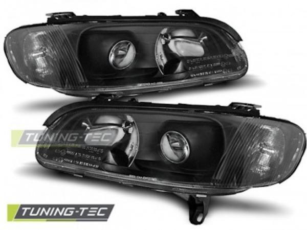Scheinwerfer Klarglas passend für Opel Omega B Bj. 94-99 Schwarz