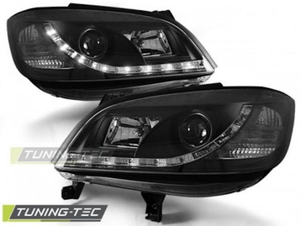 Scheinwerfer LED Tagfahrlicht Optik passend für Opel Zafira A Bj. 99-06 Schwarz