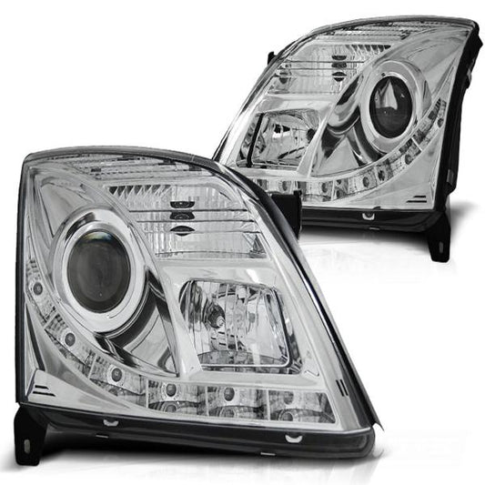 Scheinwerfer LED Tagfahrlicht Optik passend für Opel Vectra C / Signum Bj. 02-05 Chrom