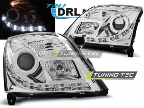 Scheinwerfer DRL LED Tagfahrlicht passend für Opel Vectra C / Signum Bj. 02-05 Chrom