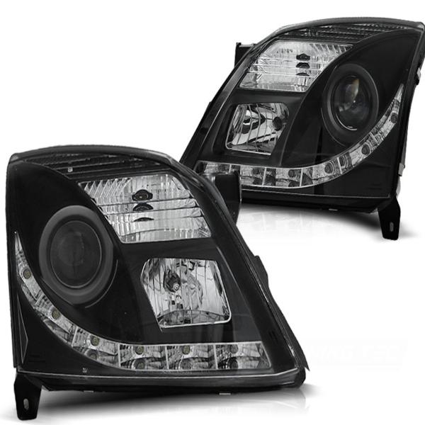 Scheinwerfer DRL LED Tagfahrlicht passend für Opel Vectra C / Signum Bj. 02-05 Schwarz