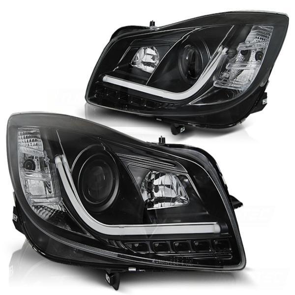 Scheinwerfer DRL LED Tagfahrlicht passend für Opel Insignia Bj. 08-12 Schwarz LTI