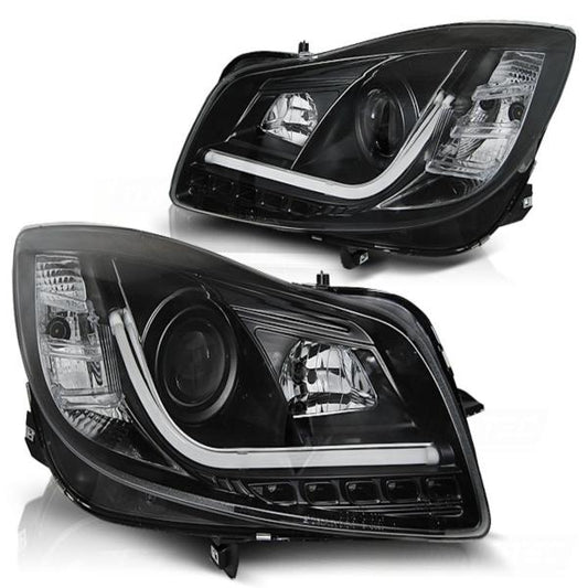 Scheinwerfer DRL LED Tagfahrlicht passend für Opel Insignia Bj. 08-12 Schwarz LTI