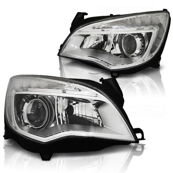 Scheinwerfer DRL LED Tagfahrlicht passend für Opel Astra J Bj. 09-15 Chrom