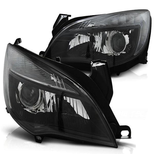 Scheinwerfer DRL LED Tagfahrlicht passend für Opel Astra J Bj. 09-15 Schwarz