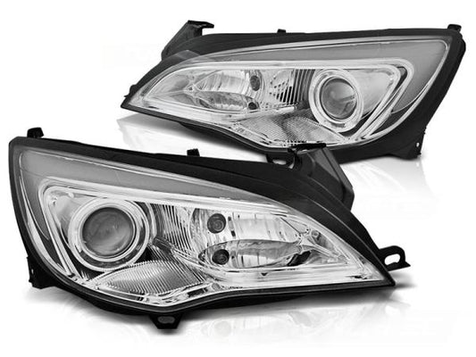 Scheinwerfer DRL LED Tagfahrlicht passend für Opel Astra J Bj. 09-15 Chrom LTI