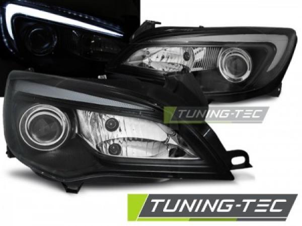 Scheinwerfer DRL LED Tagfahrlicht passend für Opel Astra J Bj. 09-15 Schwarz LTI