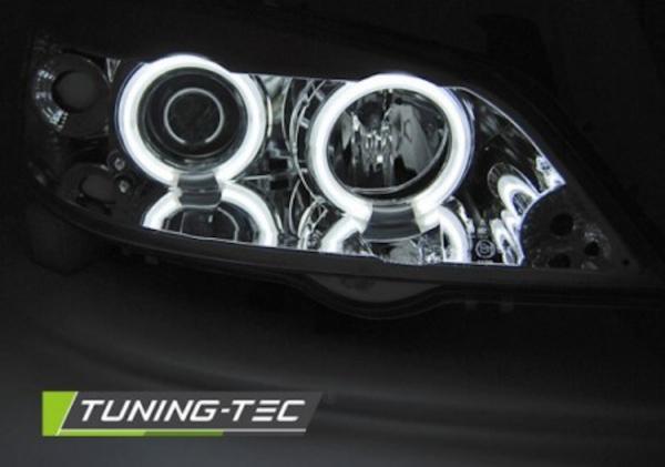Scheinwerfer CCFL Angel Eyes passend für Opel Astra G Bj. 98-05 Chrom