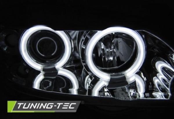 Scheinwerfer CCFL Angel Eyes passend für Opel Astra G Bj. 98-05 Chrom