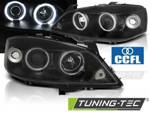 Scheinwerfer CCFL Angel Eyes passend für Opel Astra G Bj. 98-05 Schwarz