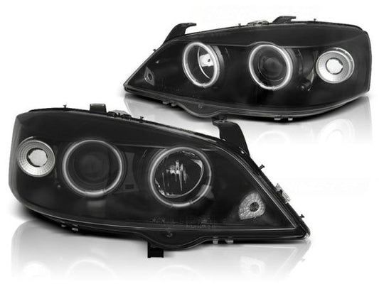 Scheinwerfer CCFL Angel Eyes passend für Opel Astra G Bj. 98-05 Schwarz
