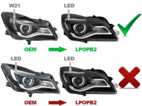 Scheinwerfer DRL LED Tagfahrlicht passend für Opel Insignia Bj. 13-17 Schwarz