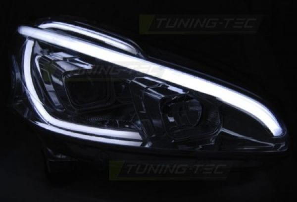 Scheinwerfer LED Tagfahrlicht Optik passend für Peugeot 208 Bj. 12-15 Chrom LTI