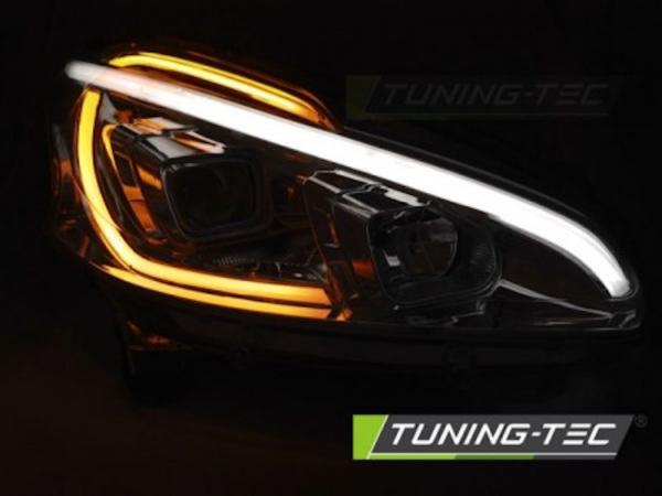 Scheinwerfer LED Tagfahrlicht Optik passend für Peugeot 208 Bj. 12-15 Schwarz LTI