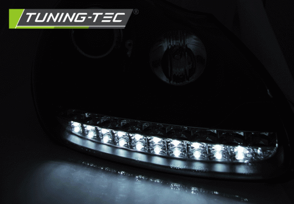 Xenon Scheinwerfer LED Tagfahrlicht Optik passend für Porsche Cayenne 955 02-06 Chrom