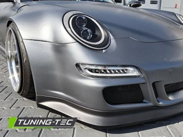 Xenon Scheinwerfer LED Tagfahrlicht Optik passend für Porsche 911 997 Bj. 04-08 Schwarz