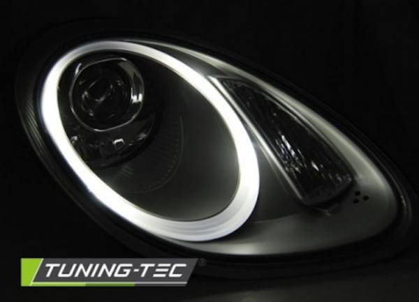 Xenon Scheinwerfer LED Tagfahrlicht Optik passend für Porsche Boxster 987 Cayman 987c