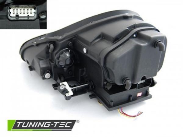 Xenon Scheinwerfer LED Tagfahrlicht Optik passend für Porsche Cayenne 955  02-06 Schwarz