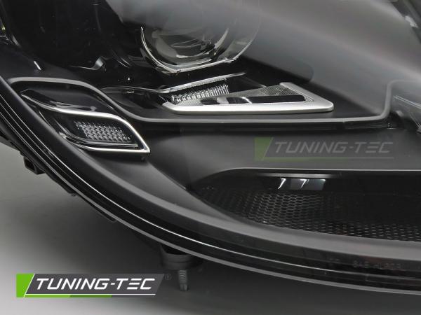 VOLL LED Tagfahrlicht Scheinwerfer Set passend für Porsche Boxster / Cayman 718 2016- schwarz