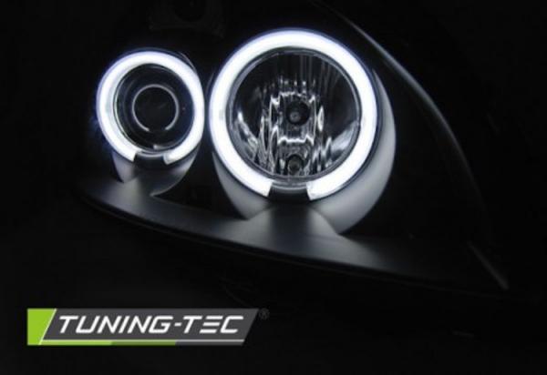 Scheinwerfer CCFL Angel Eyes passend für Renault Clio 2 Bj. 01-05 Schwarz