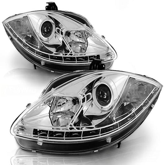 Scheinwerfer LED Tagfahrlicht Optik passend für Seat Leon 1P / Altea 5P 04-09 Chrom