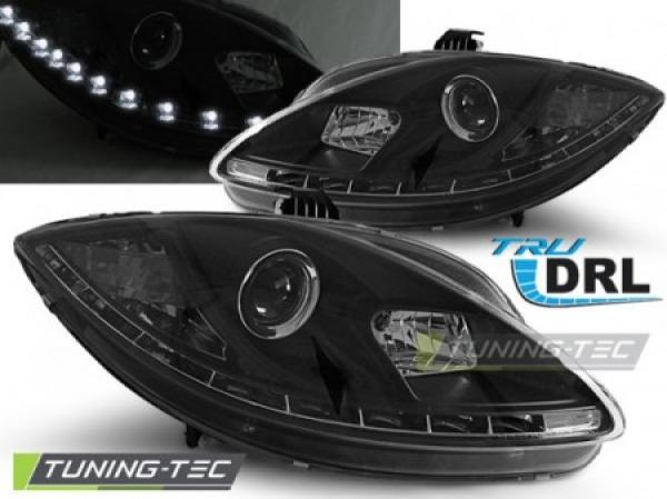 Scheinwerfer DRL LED Tagfahrlicht passend für Seat Leon 1P / Altea 5P  09-15 Schwarz