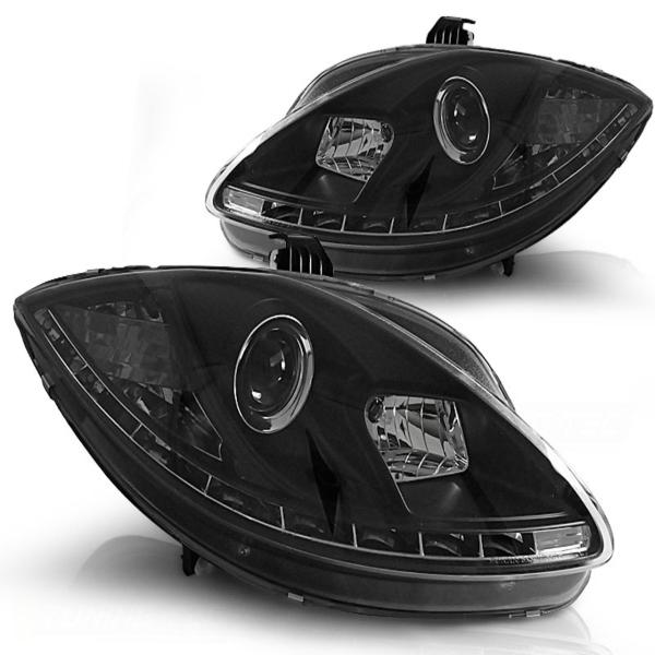 Scheinwerfer DRL LED Tagfahrlicht passend für Seat Leon 1P / Altea 5P  09-15 Schwarz