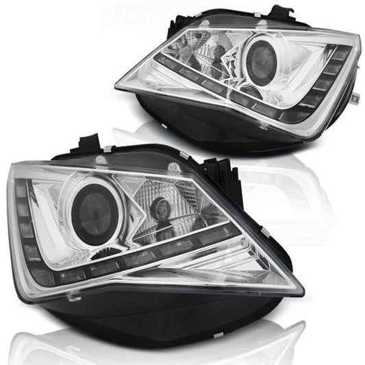 Scheinwerfer DRL LED Tagfahrlicht passend für Seat Ibiza 6J Facelift Bj. 12-15 Chrom