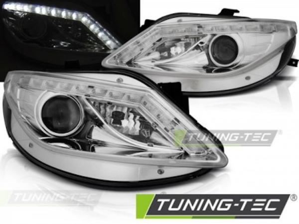 Scheinwerfer LED Tagfahrlicht Optik passend für Seat Ibiza 6J Bj. 08-12 Chrom