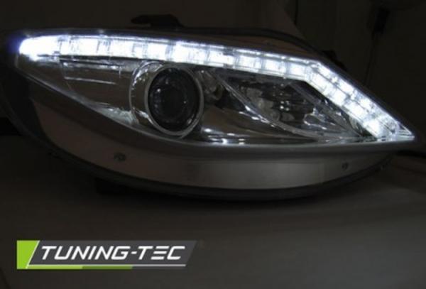 Scheinwerfer LED Tagfahrlicht Optik passend für Seat Ibiza 6J 08-12 Chrom LED Blinker