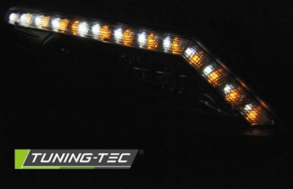 Scheinwerfer LED Tagfahrlicht Optik passend für Seat Ibiza 6J 08-12 Schwarz LED Blinker