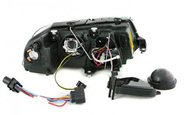 Design Angel Eyes Scheinwerfer passend für VW Passat 3BG 00-05 chrom