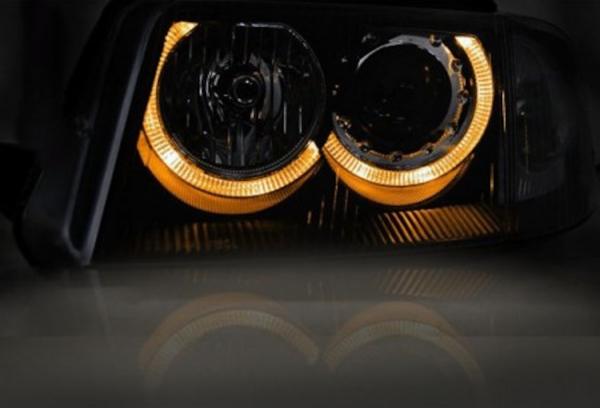 Design Angel Eyes Scheinwerfer passend für VW Passat 3BG 00-05 chrom