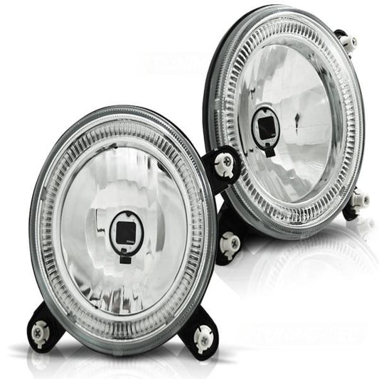 Fernscheinwerfer Angel Eyes passend für VW Golf 1 Golf 2 Chrom